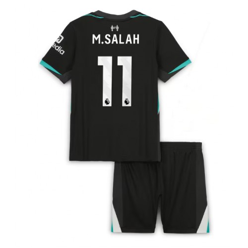 Dres Liverpool Mohamed Salah #11 Gostujuci za djecu 2024-25 Kratak Rukav (+ kratke hlače)